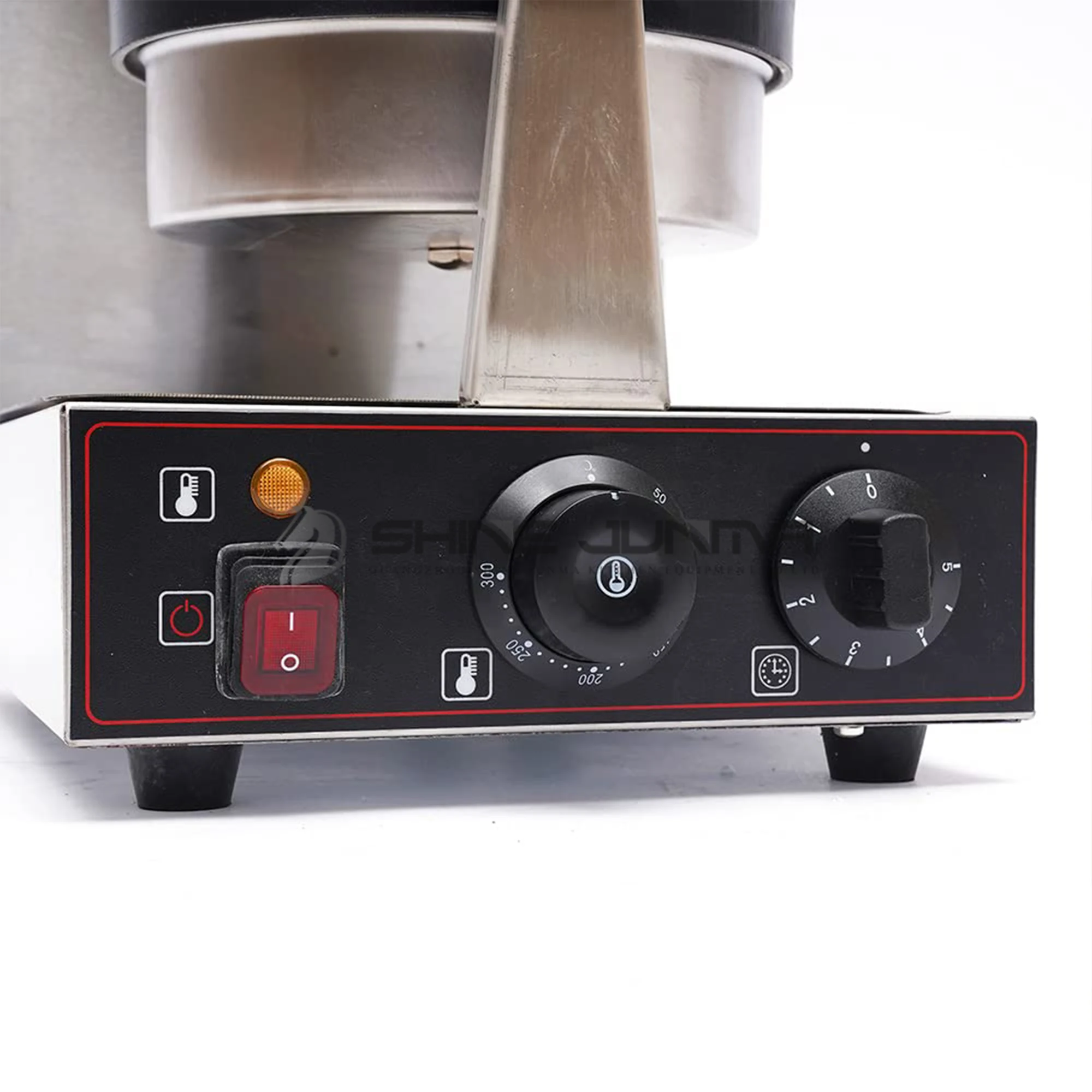 220V UFO Hamburger Ice Cream Panini Press Waffle Maker Automatic Waffle Machine Belgian Commercial Burger Waffle Maker