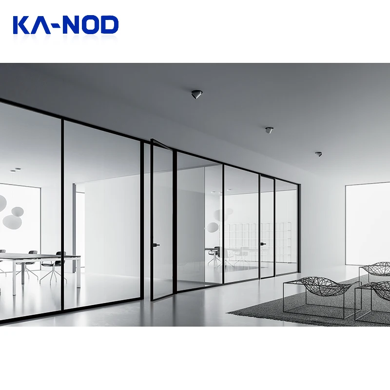 Aluminum profile double tempered glass bulletproof entry aluminum double leaf exterior doors