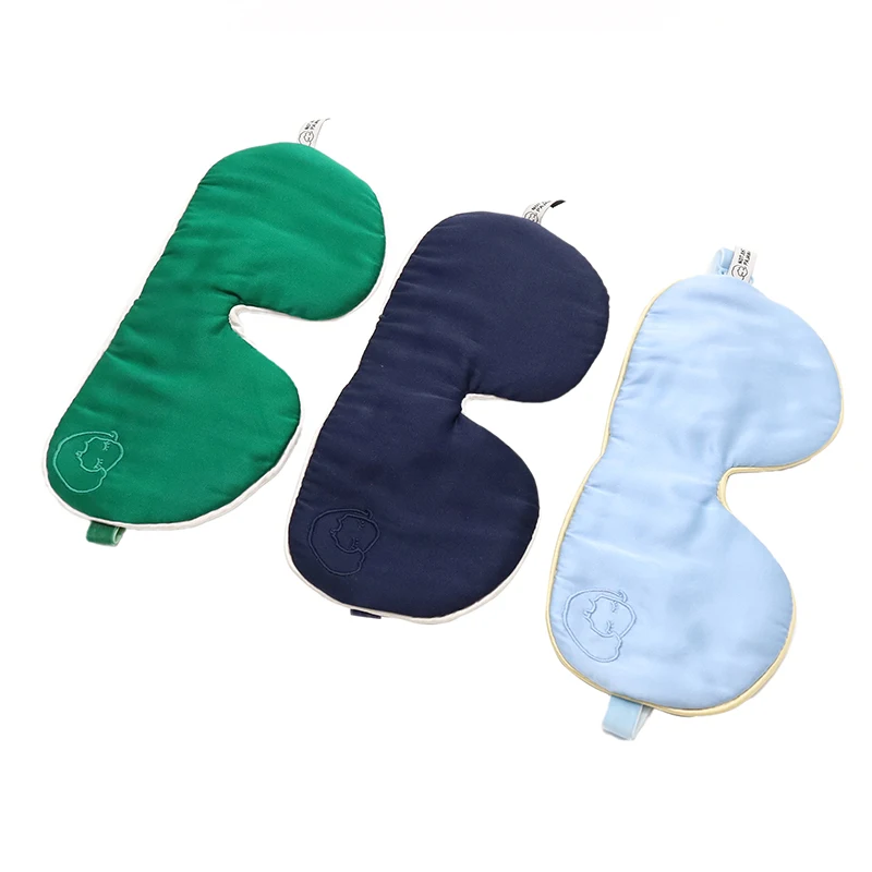 Оптовая продажа, роскошная дорожная маска для глаз с логотипом на заказ, маска для сна из чистого шелка, маска для глаз с мешочком для хорошего сна