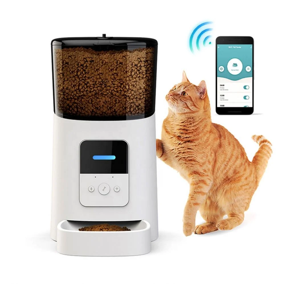 Small Animals Europe Pet Feeder Camera, Wholesale Smart Wifi Automatic Pet Bowls Feeders