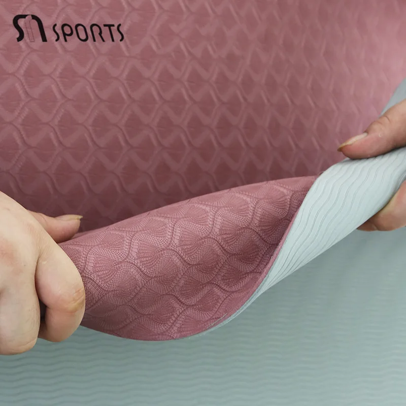 2024 Best Selling Pilates Equipment Thickness TPE Yoga Mat Exercise Mat Eco Friendly Non Slip 8mm Cheap Mat