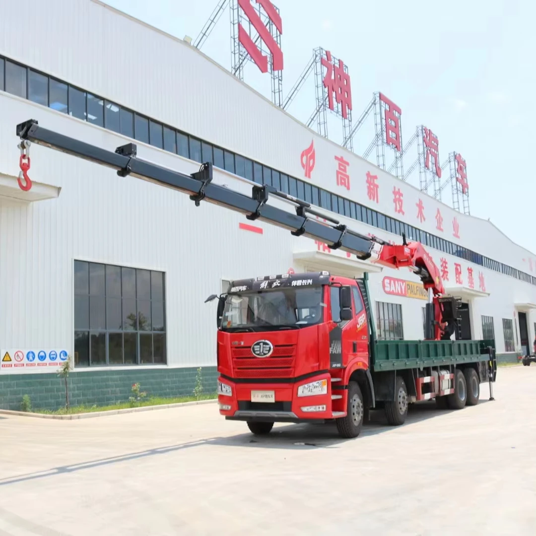 SHENBAI FAW Folding Hydraulic Arm Manipulator Heavy Duty 30 Ton 35 Ton 40 Ton Rear Install Knuckle Boom Crane for sale