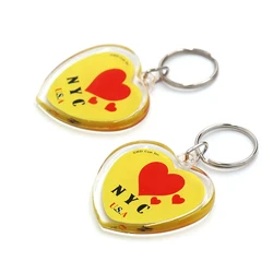 Beautiful Design Wholesale Keychains / Heart Shape Cheap Custom Acrylic Keychains