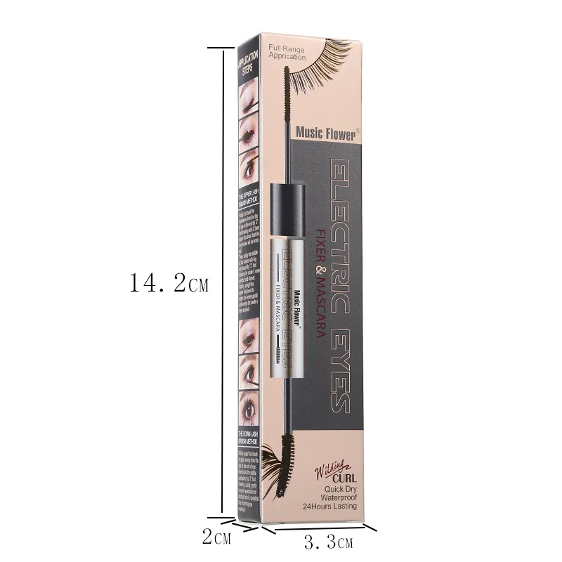 Music Flower 3D Fiber Lash Mascara Ultimate Length Waterproof Mascara Facial