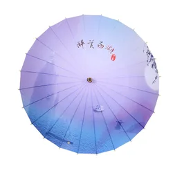 Supplier Factory Customization Custom Chinese China white paper red umbrella style decoration DIY blank bamboo umbrella
