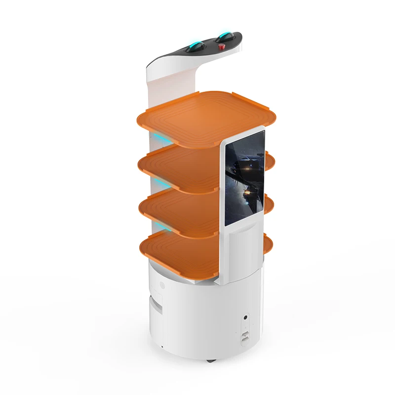 Original Manufacturer Service Robot Companies Automatic Rechargin Food Robot For Food Bath Workshop Delivery Restaurant