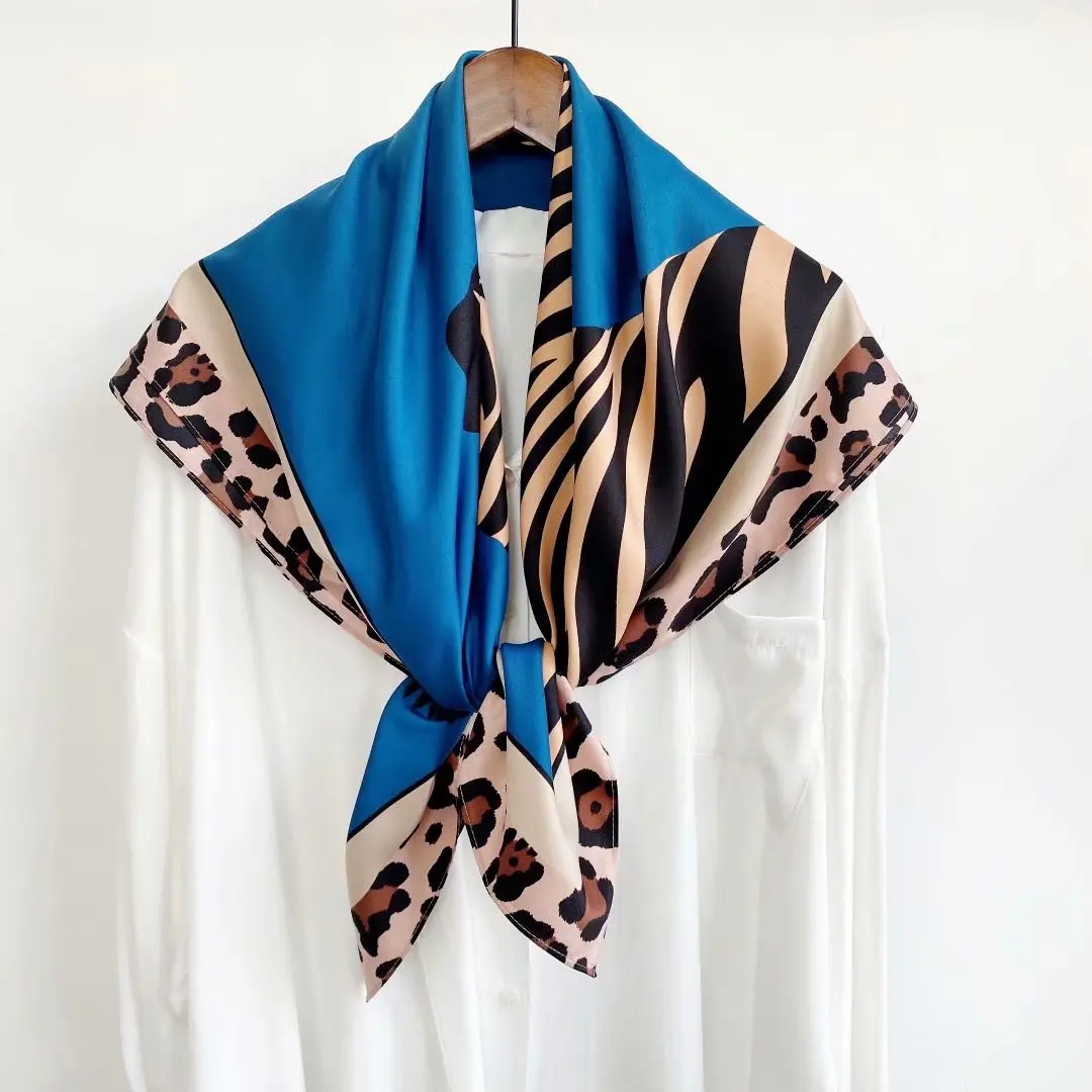 Оптовая продажа модные шифоновые хиджабы с принтом зебры из шелка и