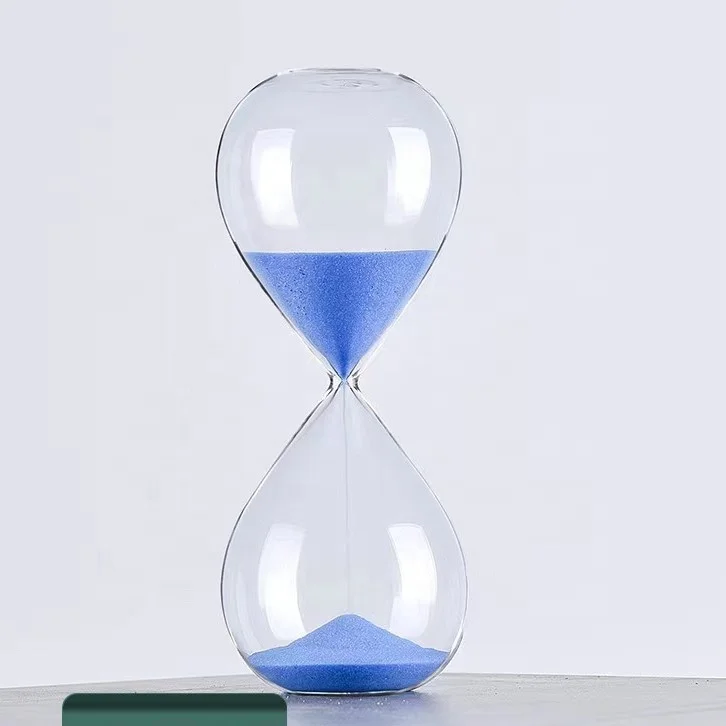 Wholesale Colorful Glass Sand Clock High Borosilicate Glass 5/10/30/60 Minute Hourglass Sand Timer
