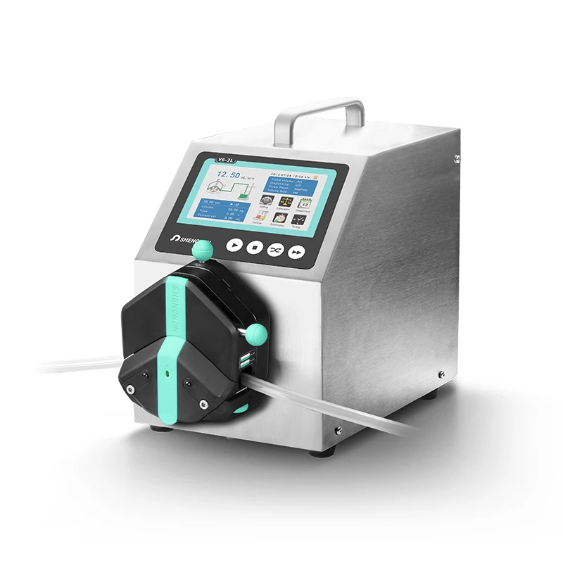 Shenchen V6-3L/Easypump New Technology Pump Head Timer Start/stop Function Chemical Peristaltic Dosing Pump