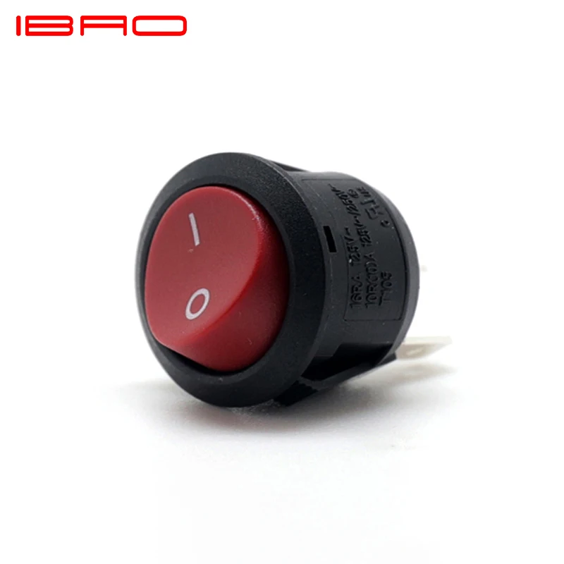 Серия IBAO RCA, Круглый лодочный кулисный переключатель, детали, 6 месяцев, под эффективным хранилищем, 250 В, IEC61058 500000 50000 10A