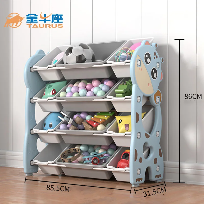 wholesale children cabinet toys plastic cartoon pictures multi-layer detachable child toy storage cabinet