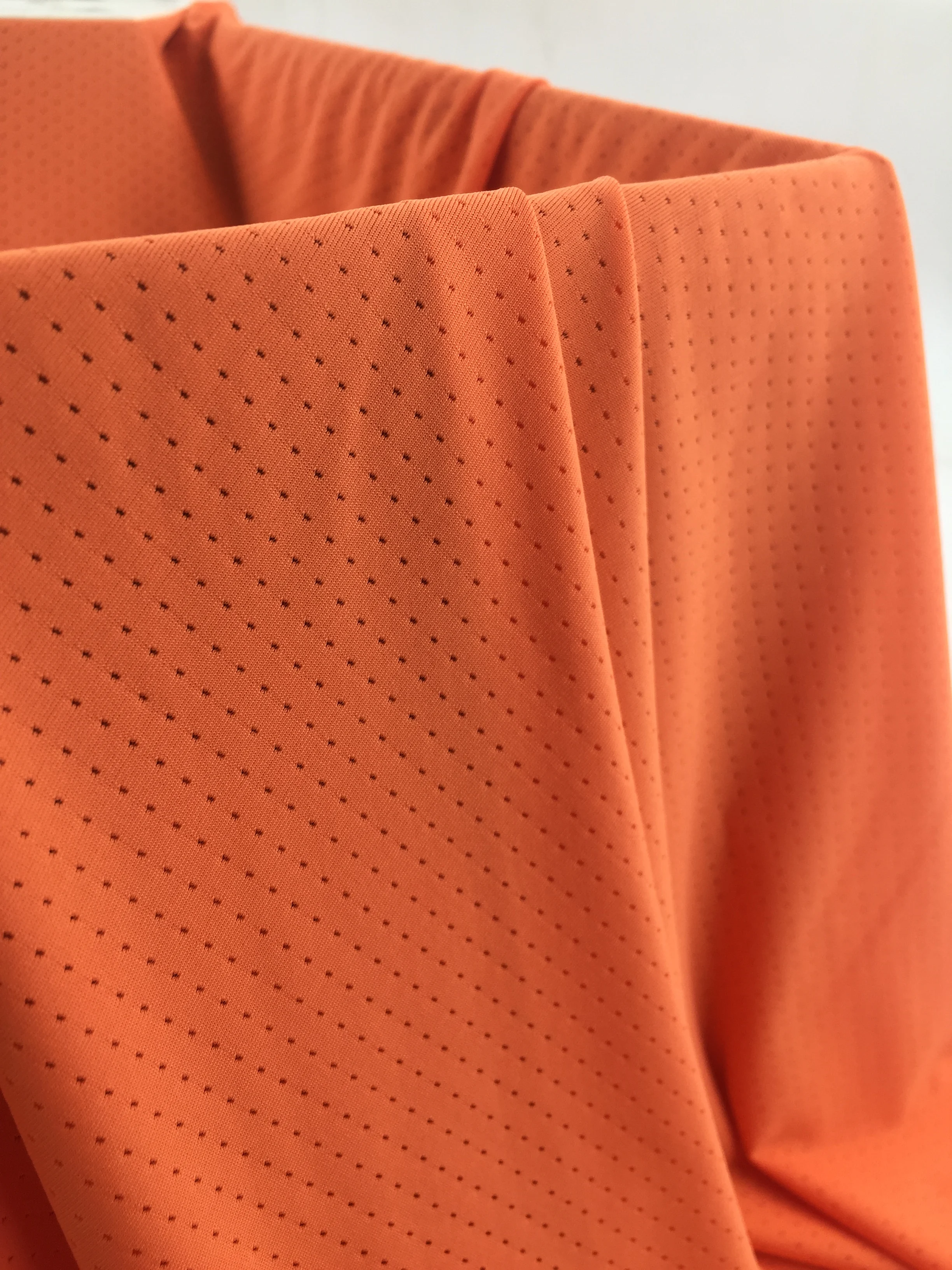 No8820 Customized Fabric Textile Raw Material Flocking Mesh Fabric Lace Nylon Span Lace Fabric