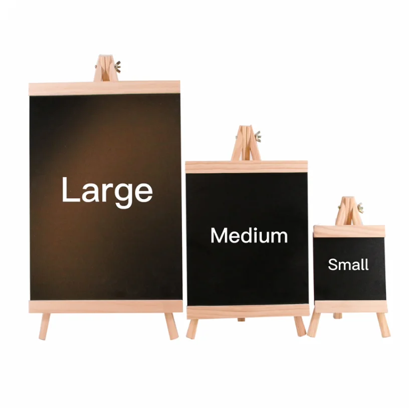 Mini Table Black Chalk board Signs with Stand Tabletop Chalkboard Sign