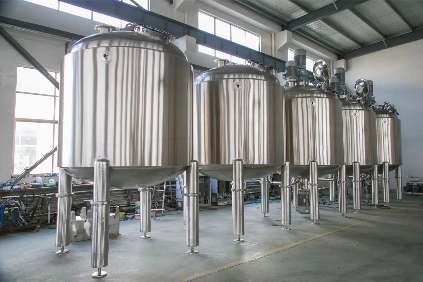 stainless steel 304 316 vacuum emulsifying mixer 200-500l creams mixer cosmetic  homogenizer vacuum emulsifier machine