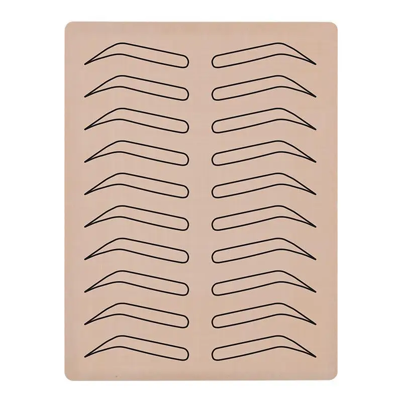 Semi Permanent Makeup Double Side Practice Skin For Eyebrows