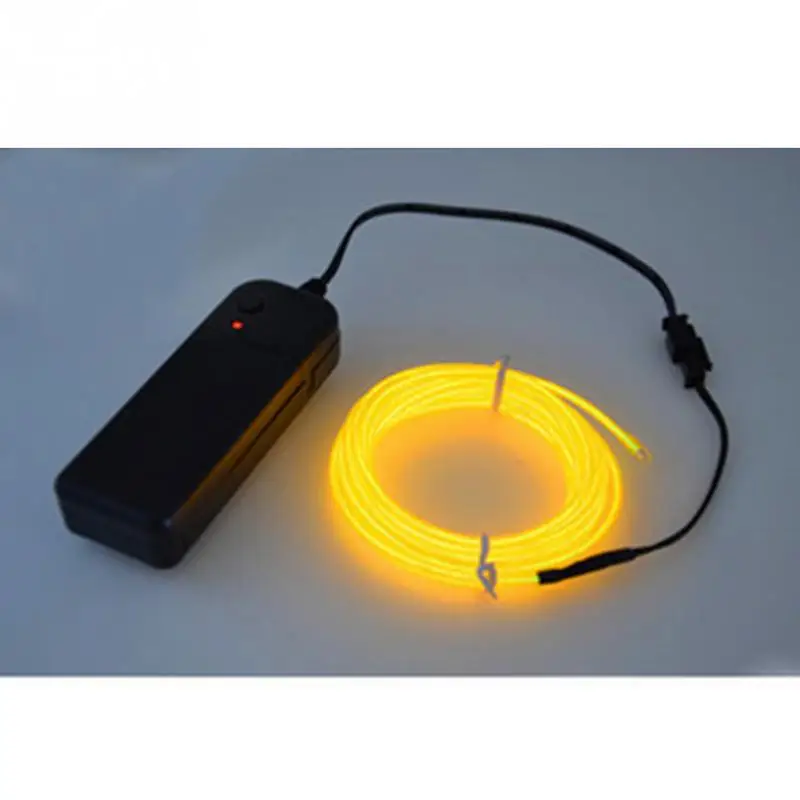Multi-Color USB 5M Flexible LED Car Neon Decorative Light Halloween Holiday Bright Glowing EL Wire
