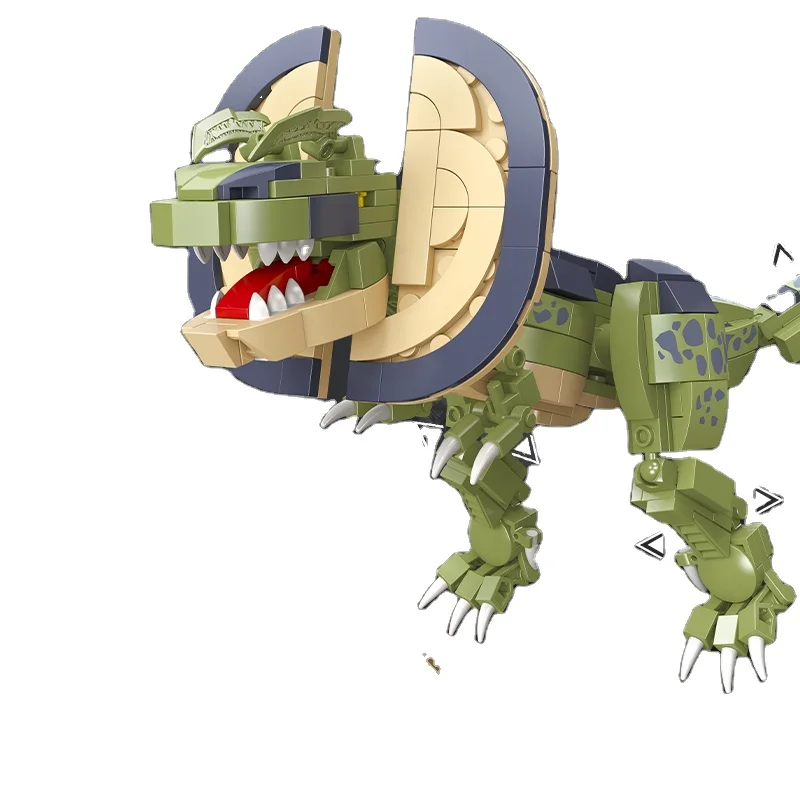educational dino world dinosaur model building block set children gift set diy plastic dinosaur toy