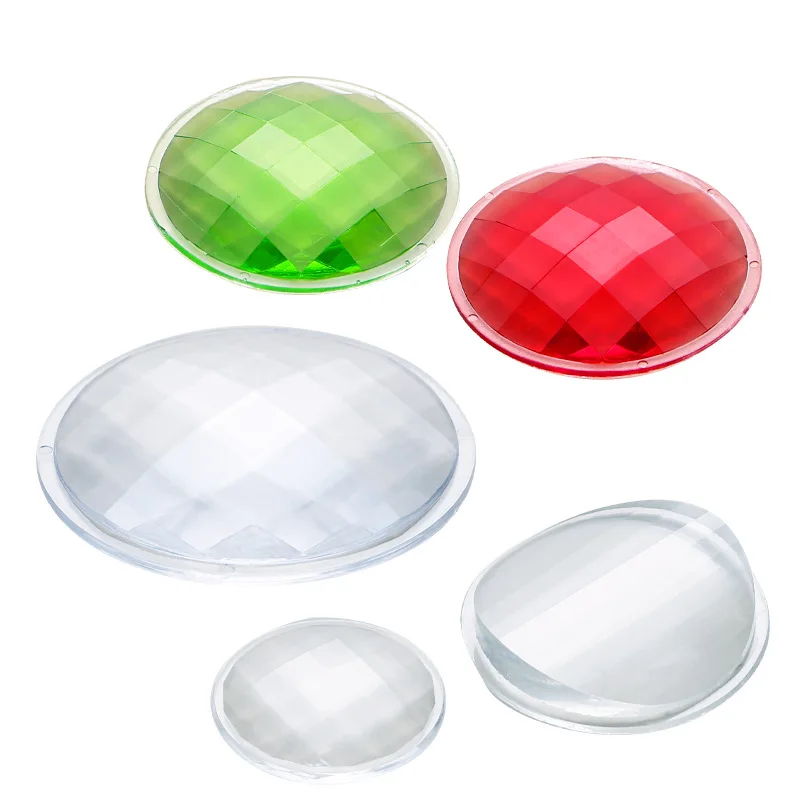 High-definition prism multi-specification 30mm38mm acrylic resin material Wanhua lens lens kaleidoscope accessories