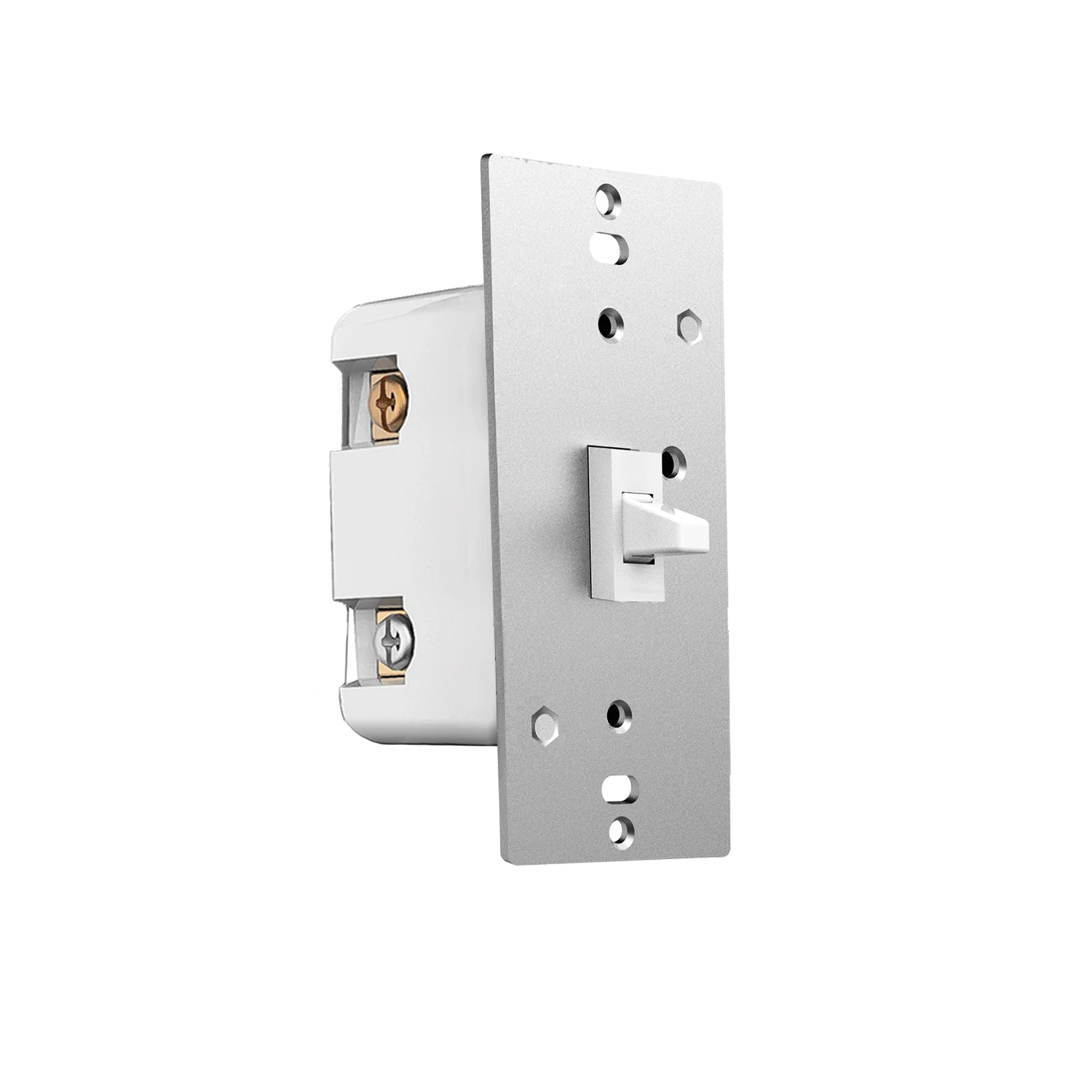 Aluminum Wall Light Switches With Z-Wave PC Electric Switch 1 Gang Toggle Smart Home Switch