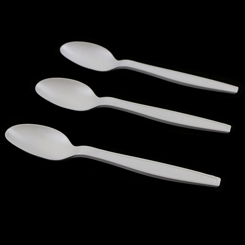 
PLA cornstarch biodegradable spoon Disposable cutlery spoon 7
