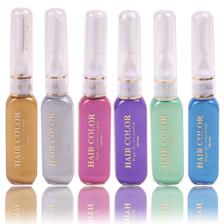 
6 colors, long-lasting, fast and washable hair styling cream, disposable hair cream, hair mascara 