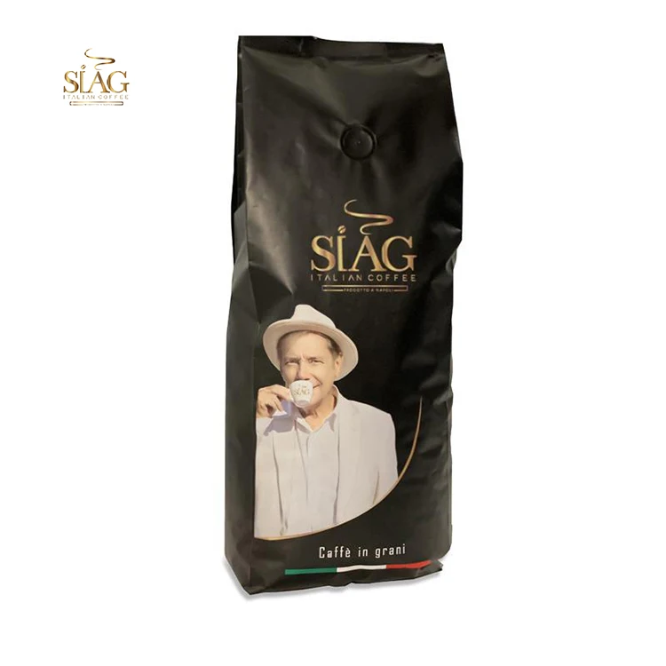 
High Quality Bag Packaging Italian Roasted Coffee Beans 