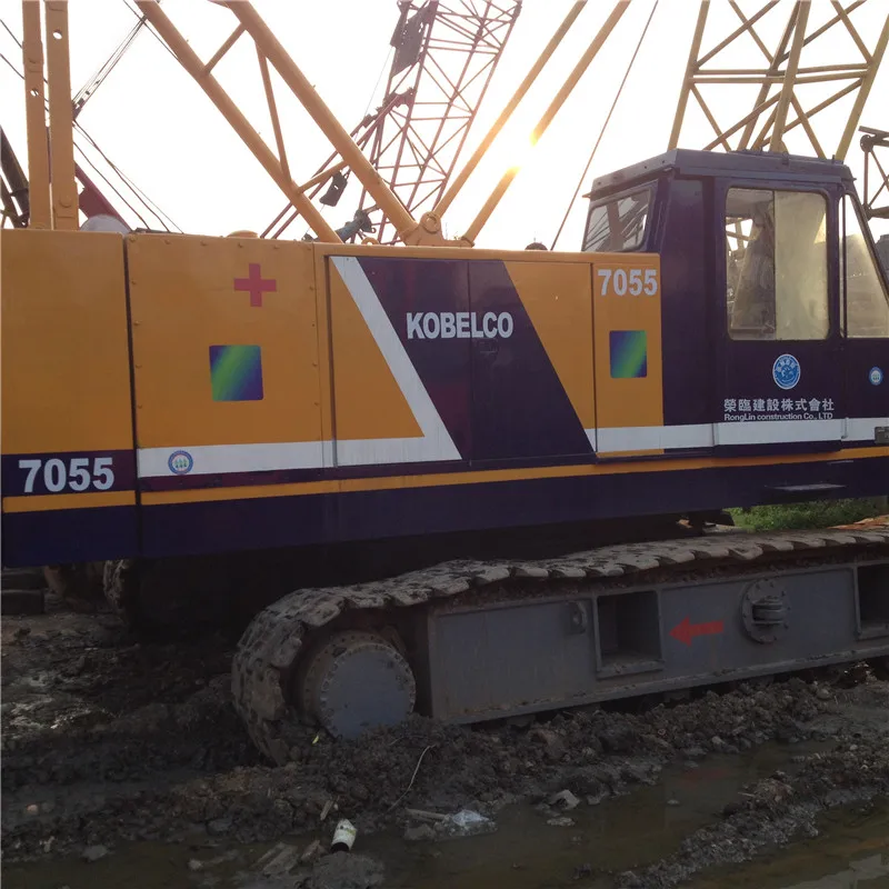 Подержанный японский гусеничный кран Kobelco 55 тонн 50 7055 в японском состоянии/P & H Crwaler кран; Sl6000