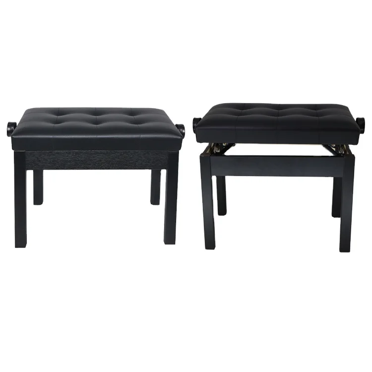 Leather Cushion Metal Modern Piano Bench With ROHS Piano Stool