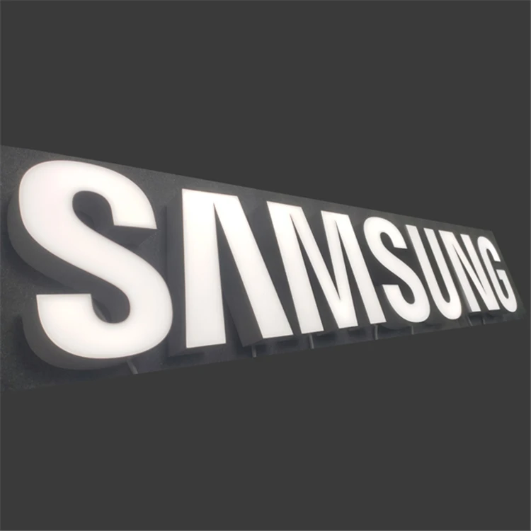 Противотуманный abs Samsung 3D наружный акриловый светодиодный знак буквы с подсветкой пользовательский светильник Настенный знак