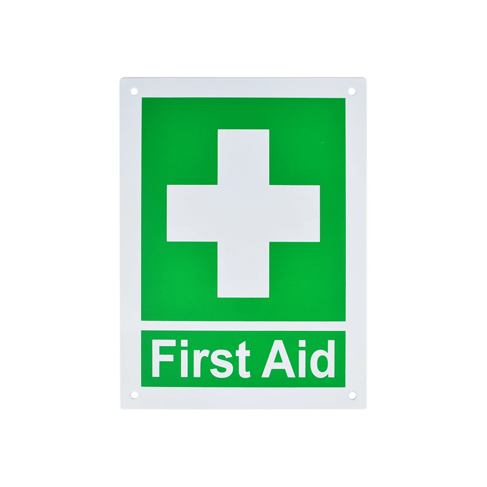 WAP-Health 3046 Flat type First Aid Safety Defibrillator Metal AED Wall  Sign