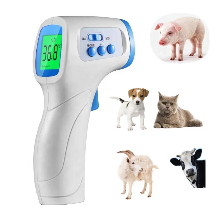 
professional animal management veterinary ear tag for cow cattle pig sheep goat dog cat pig cock chicken pets laser thermometer 