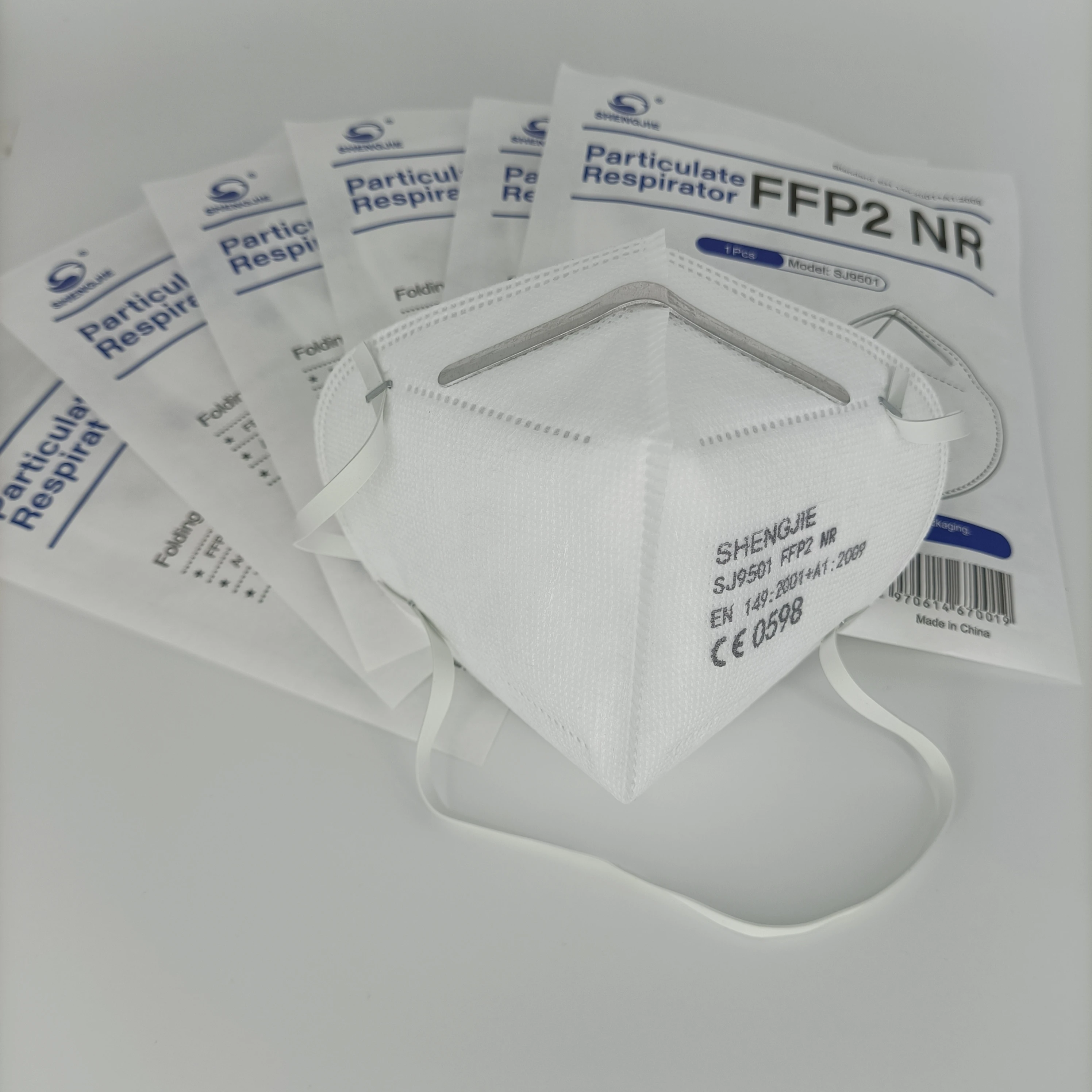 
SHENGJIE SJ9501 FFP2 NR Particulate Respirator EN149 Mask PFE 95 Factory Face Mask FFP2 OEM Provided 