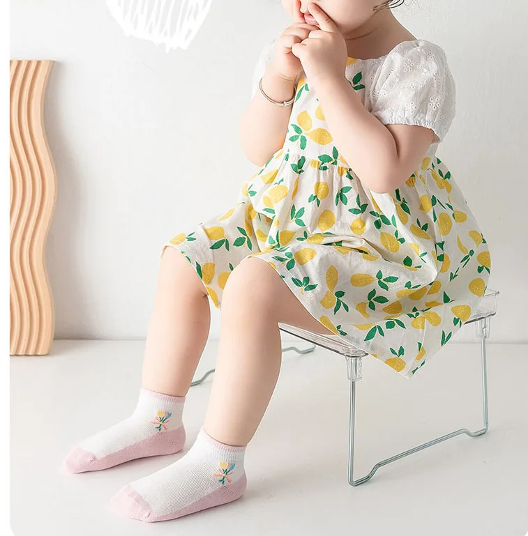 Buy Cotton Fancy Socks Spring Fashion Striped Children Socks Kids Pastel Girls Casual Baby Socks Standard Knitted 7 Days