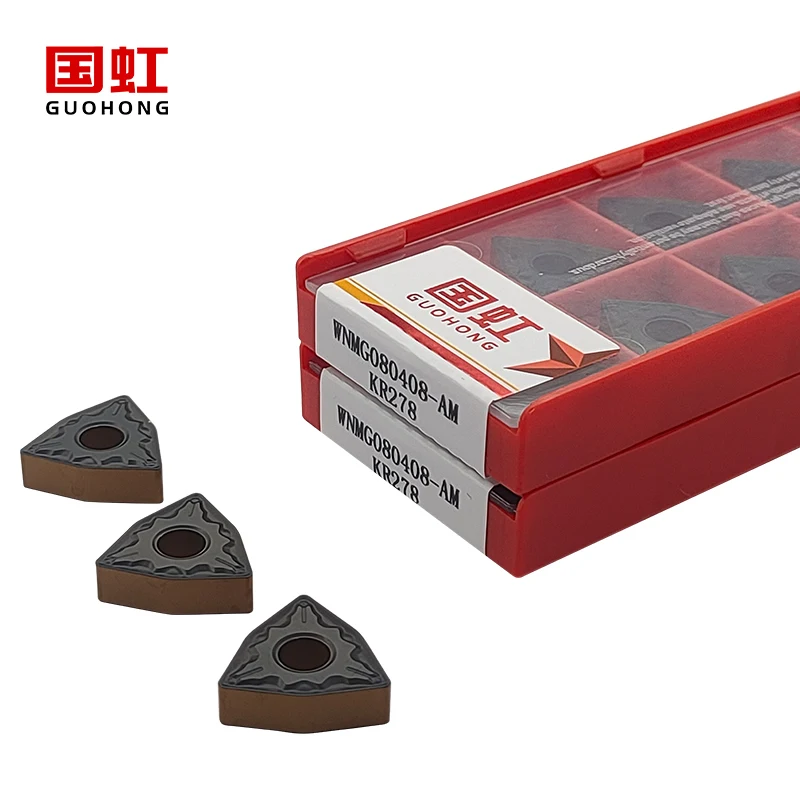 WNMG080408-AM KR278 двойной coatingCNC твердосплавный токарный инструмент для обработки стали