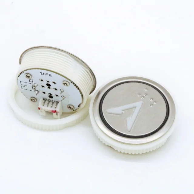 Elevator Round Push Button With Braille Elevator LED Light Button