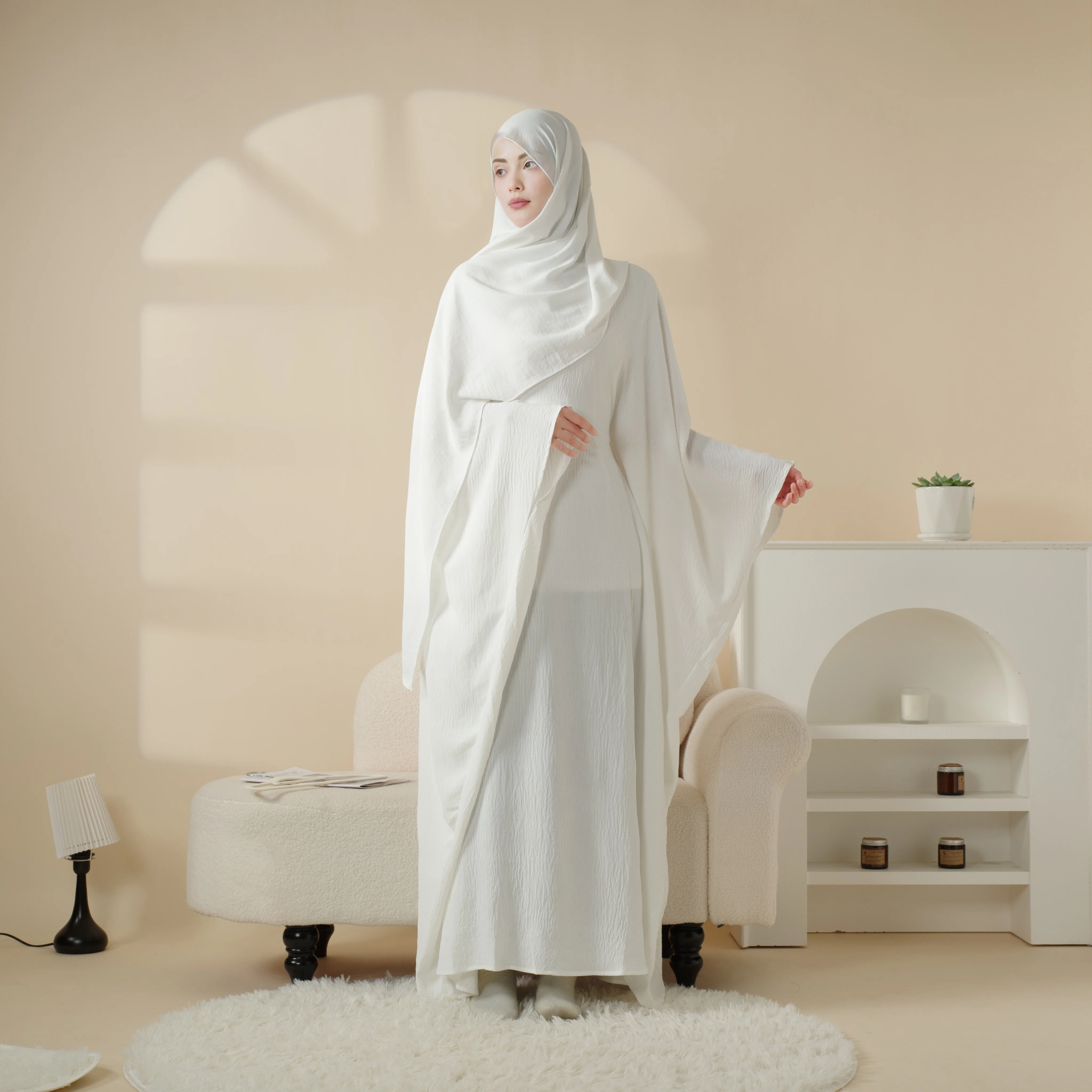 Оптовая продажа разноцветное мусульманское Молитвенное платье Jilbab Dubai Abaya новое дизайнерское женское макси в хиджабе длинное Khimar Full Ramadan Niqab