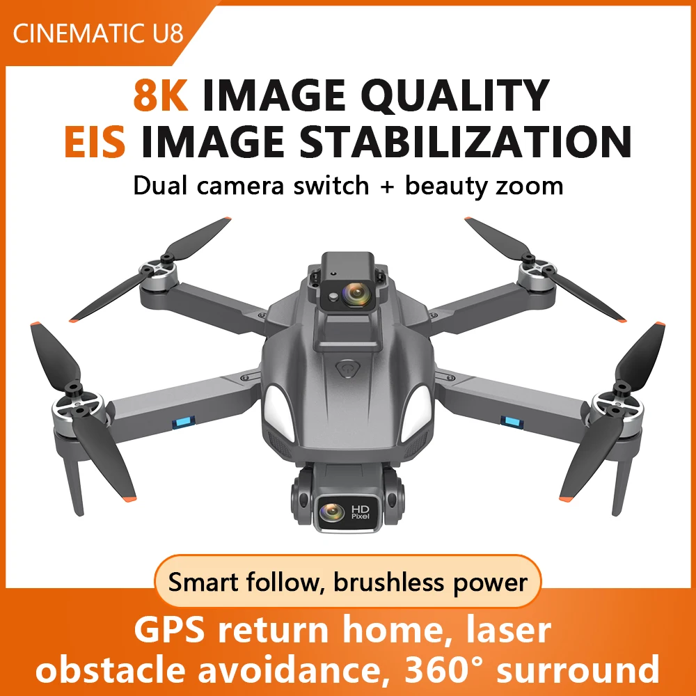 Global Drone GD21 Pro Brushless Drone free-x professional gps rc quadcopter drone  with camera for Photographer