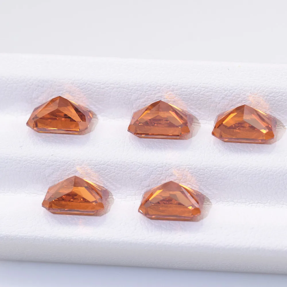 9A Radiant Synthetic Cubic Zirconia Stone Ice Crushed Cut Cz Octagon Cut Partschinite Color Loose Gemstone for Jewelry Making