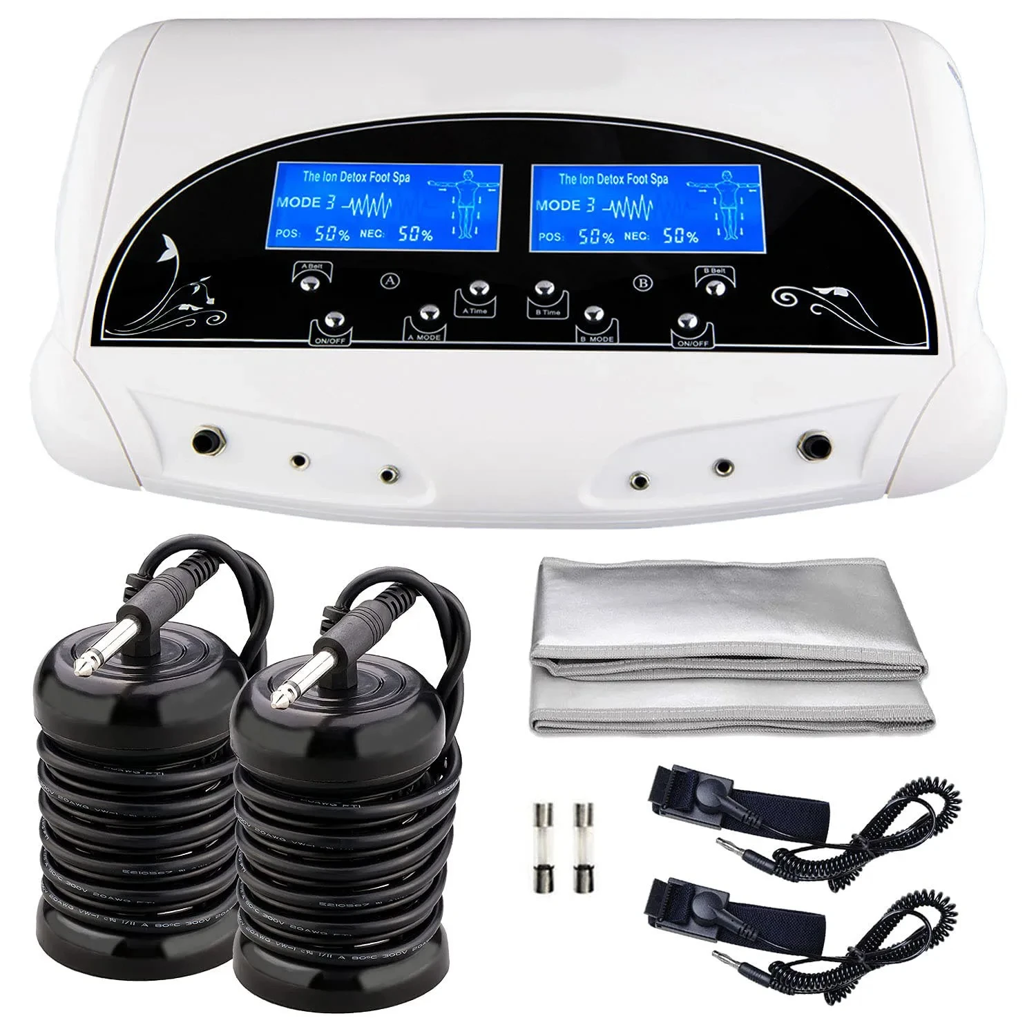 Dual Ionic Foot Bath Detox Machine Professional Ionic Ion Detox System Foot Bath Spa Cleanse Detoxification Machine