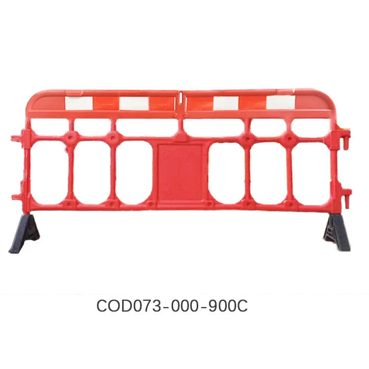 European Standards Durable Yellow Red Blowing Plastic Traffic Barrier Portable Safety Road Barrier Parking Barrier