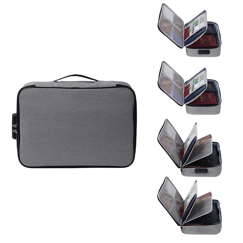 2/3 слоев документ Путешествия сумка билет на молнии Сумка-папка для документов документ большой емкости сертификаты файлы органайзер для домашнего использования