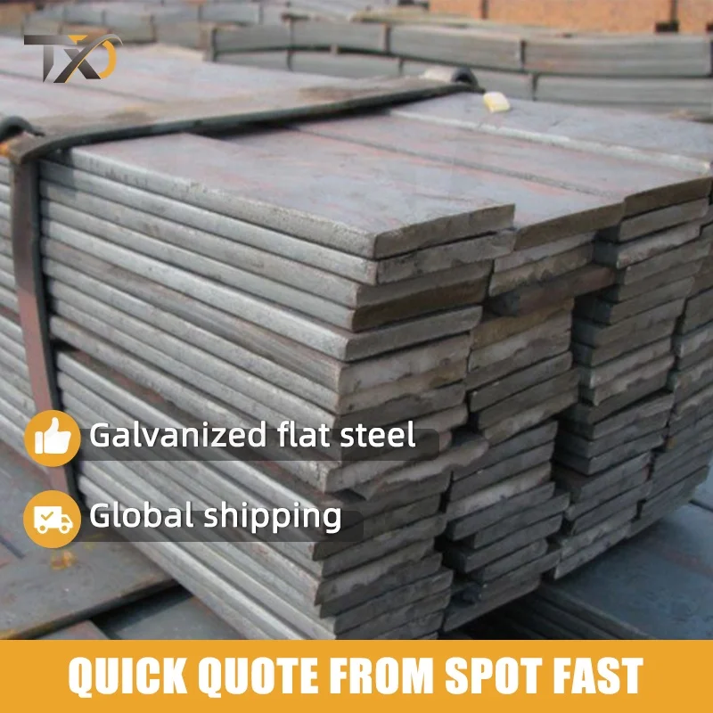 Ready To Sales Hot Rolled High Carbon Ms Spring Steel 4mm - 10mm DC53 Flat Bar ASTM A681 Galvanized Flat Steel Bar For Building