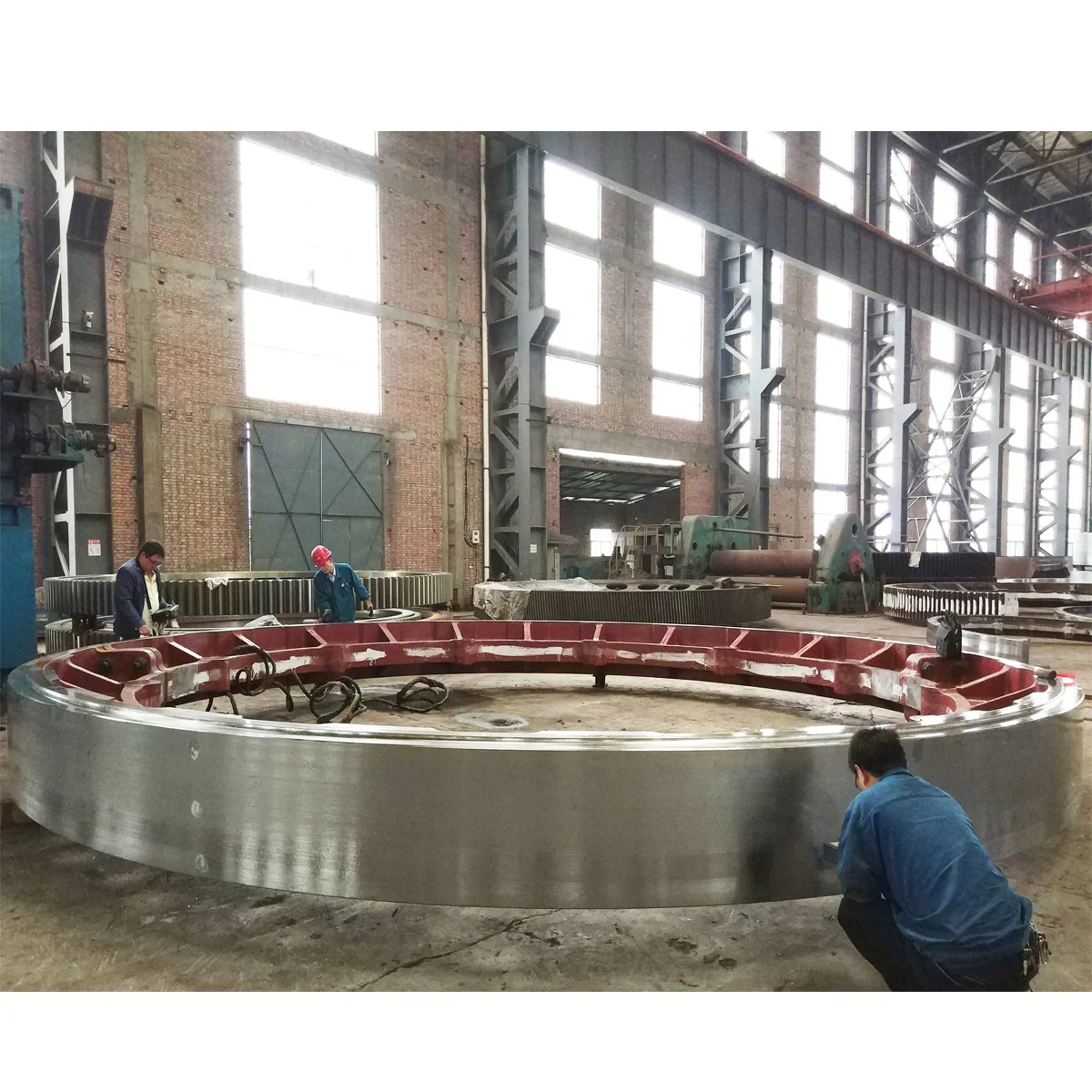 Cnc Milling Machining Casting Steel Rotary Kiln Double Helical Customized Chain Timing Flywheel Gear Types