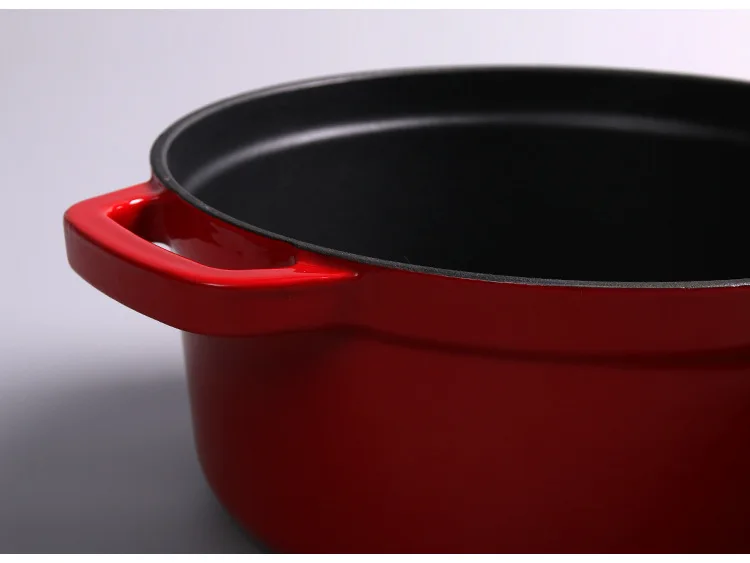 Factory Wholesale Soup Pots Custom Color High Grade Non Stick Bread Potato Enamel Dutch Oven Cast Iron Cookware Casserole Pot