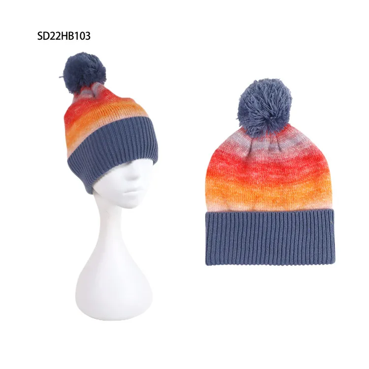 anti static embroidered knit winter hats  all over beanies with custom logo