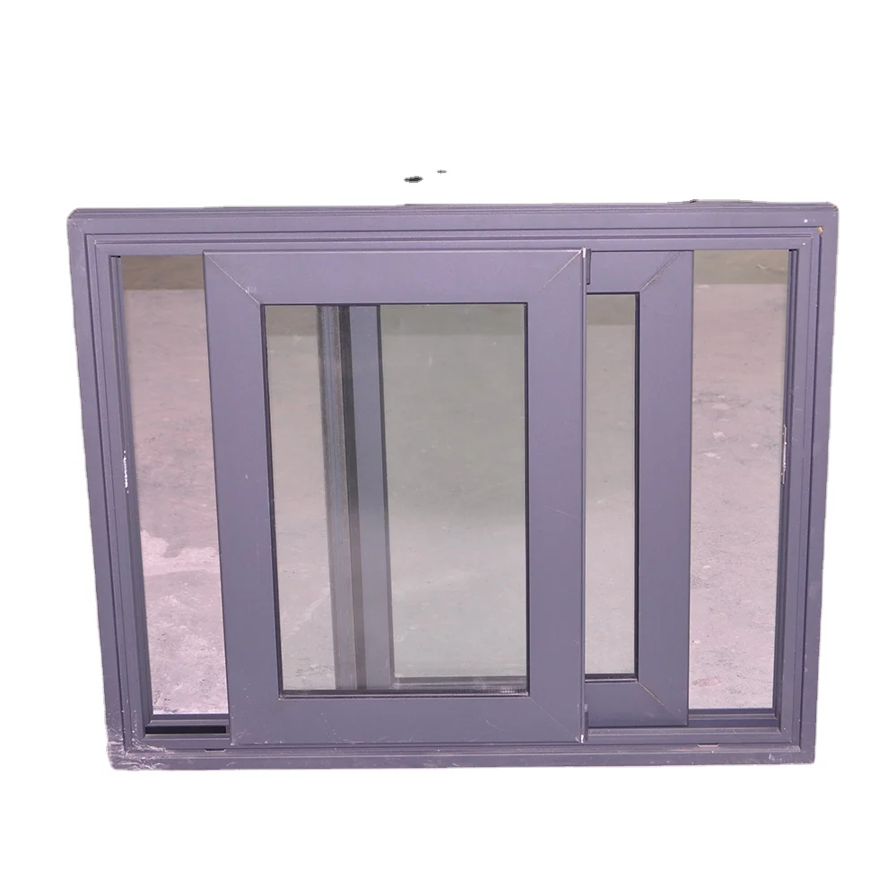 Aluminum alloy energy efficient slide smoothly models windows soundproof double glass horizontal windows