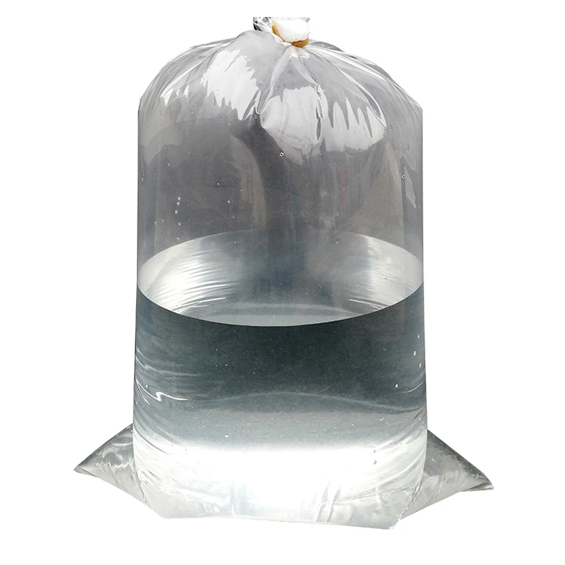 Custom logo Clear Polyethylene Plastic Live Fish Transport Bags Transporting