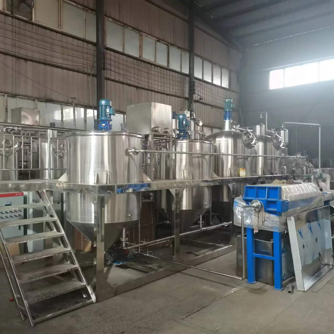 Refinery Deodorizer Cooking Sunflower Palm Oil Make Processing Refining Machine Seed Plant