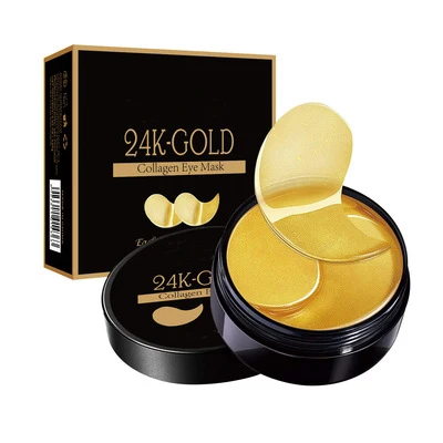 В Корейском стиле; Для глаз 24K Gold маска для сна Eyemask Parche Ojo Masker мата против старения темных кругов под глазами гидрогель глазную повязку Pad Olhos