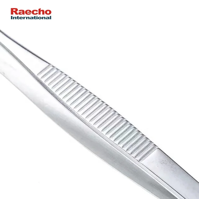 Profesional Hospital Dressing Forceps Toothless Tweezers